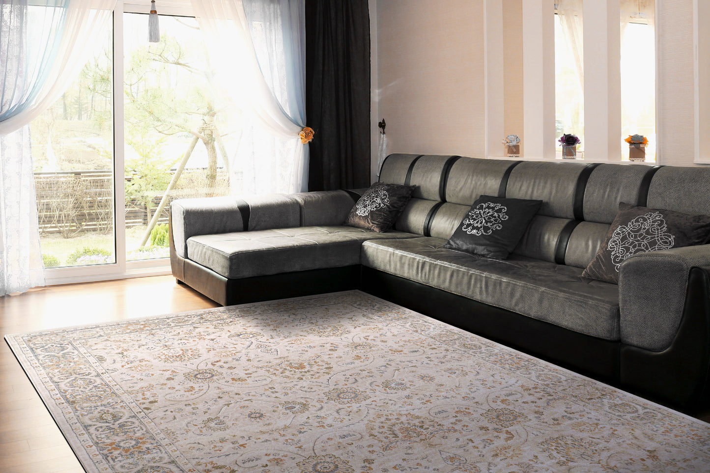 Porter 3351-199 Cream/Multi Area Rug