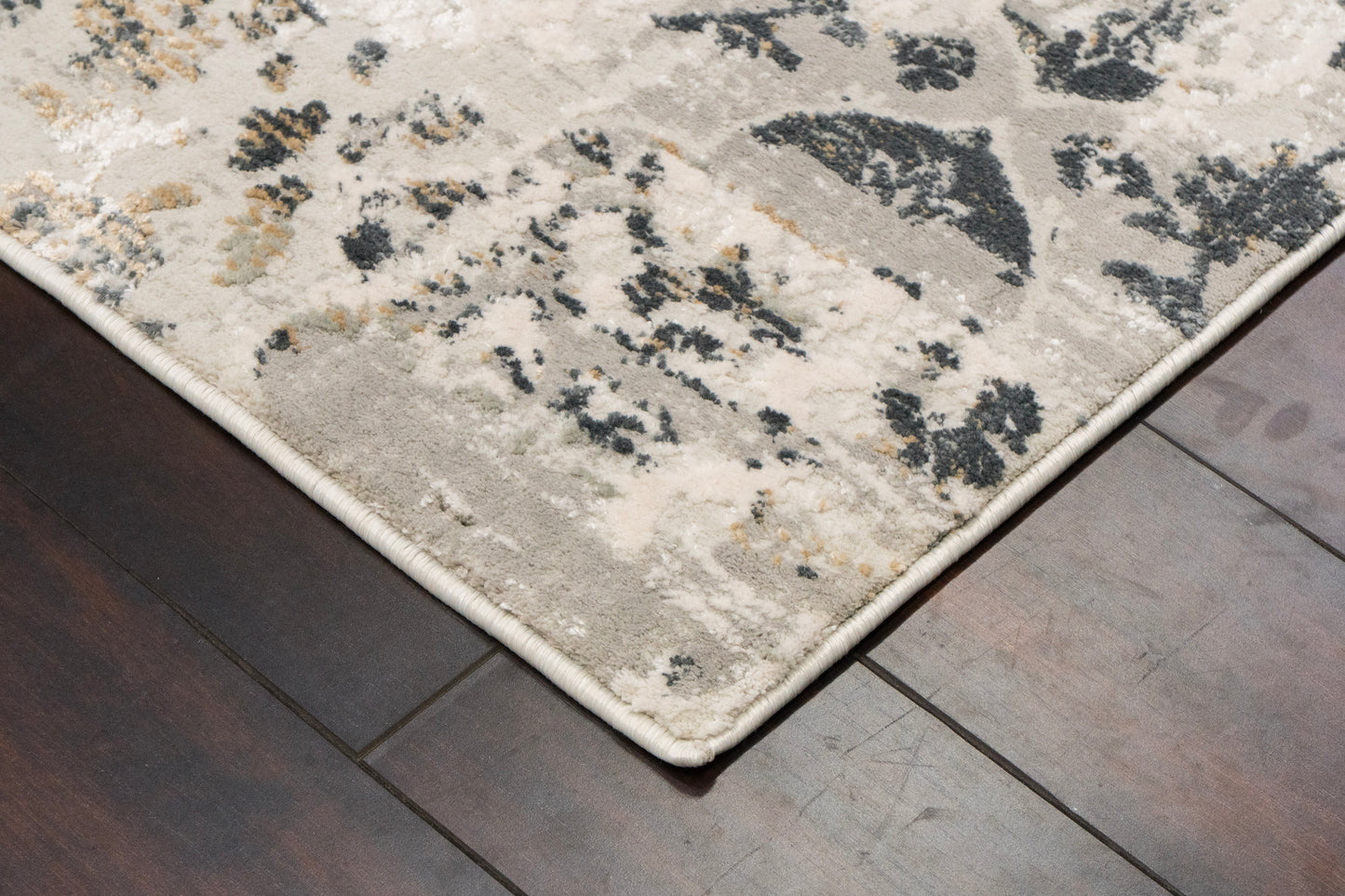 Quartz 27077-190 Ivory/Grey Area Rug