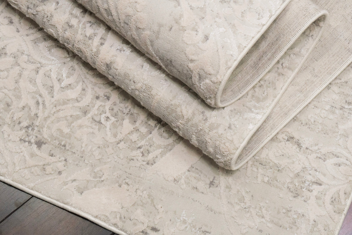 Quartz 26190-100 Ivory Area Rug