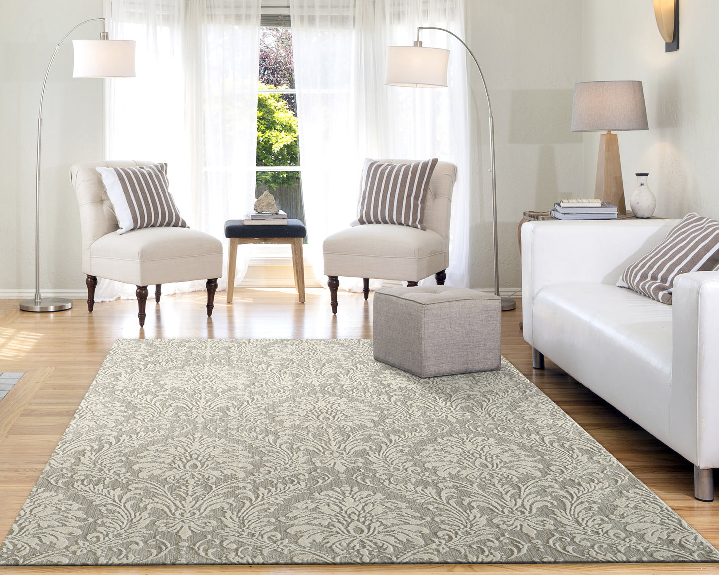 Quartz 27020-190 Light Grey Area Rug