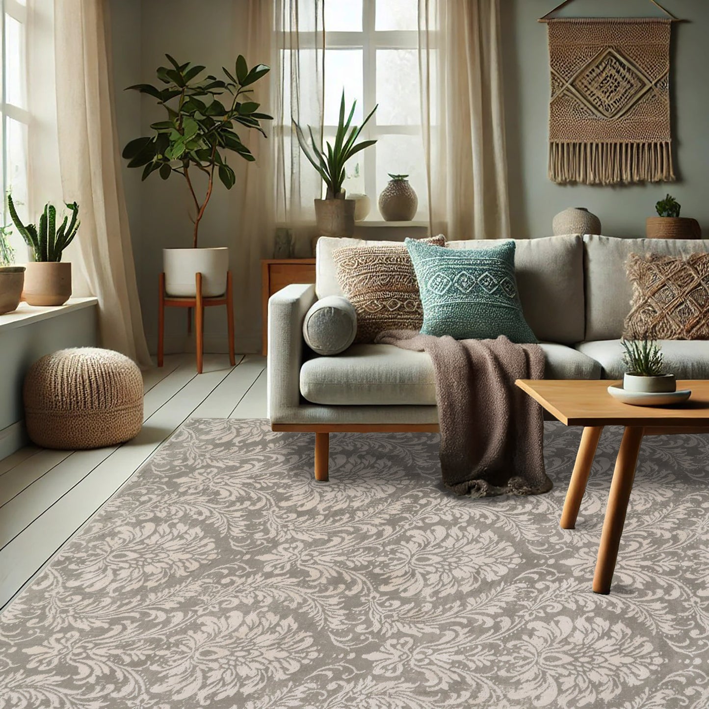 Quartz 27020-190 Light Grey Area Rug