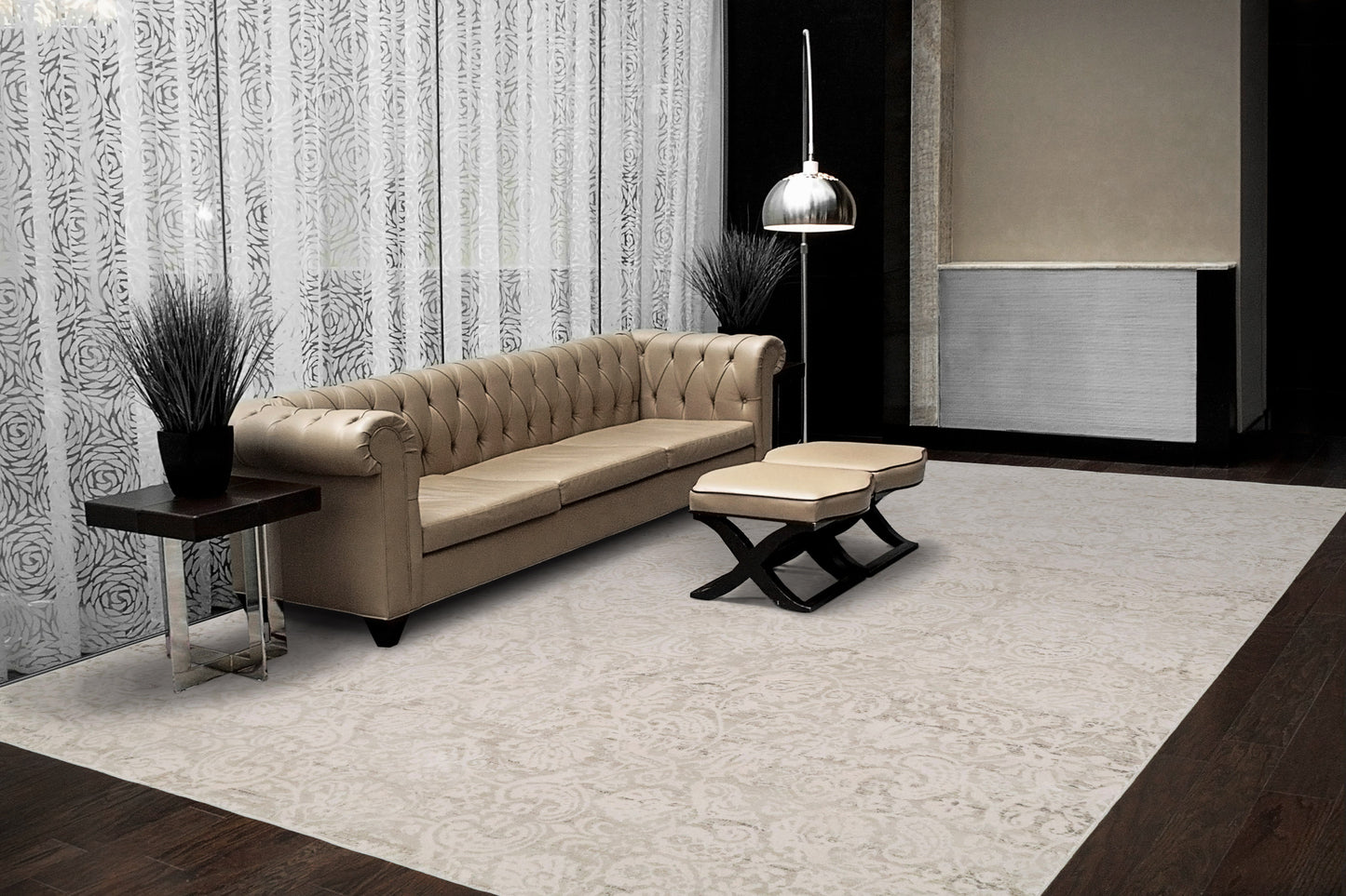 Quartz 27040-100 Ivory Area Rug