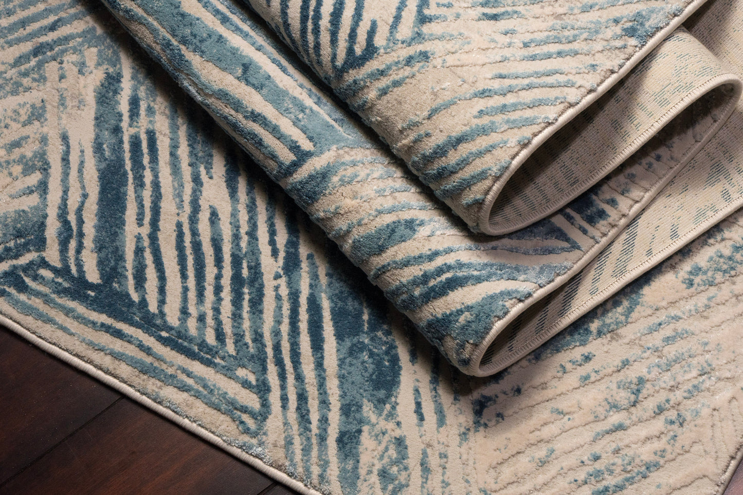 Quartz 27041-150 Beige/Blue Area Rug