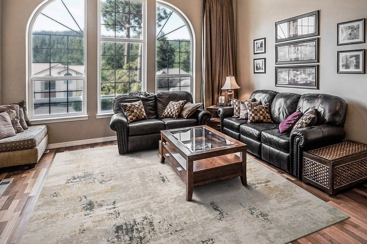 Quartz 27048-190 Ivory/Grey Area Rug