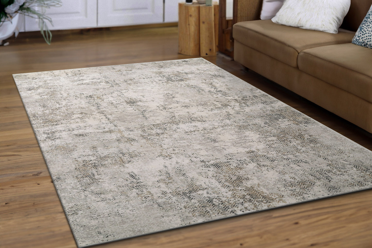 Quartz 27061-190 Ivory/Grey Area Rug