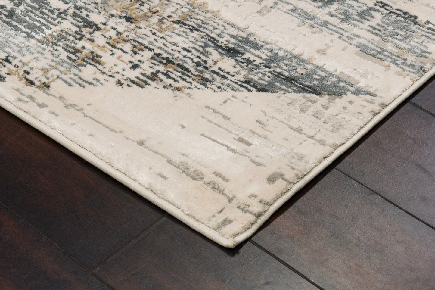 Quartz 27072-155 Ivory/Slate Area Rug