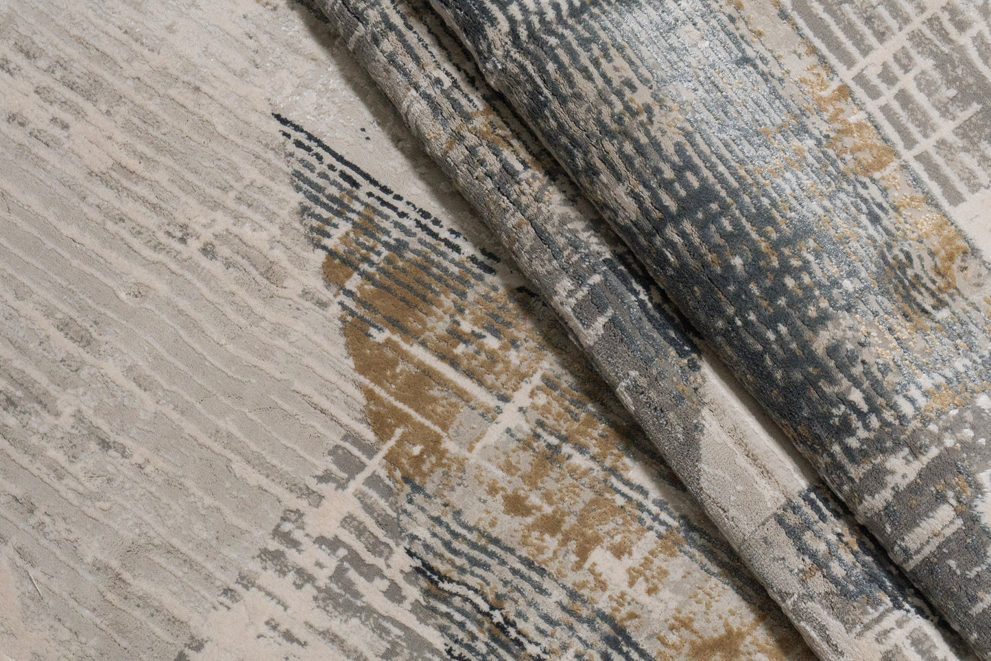 Quartz 27072-155 Ivory/Slate Area Rug