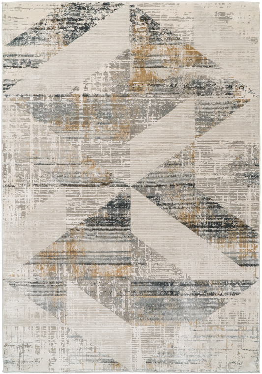 Quartz 27072-155 Ivory/Slate Area Rug