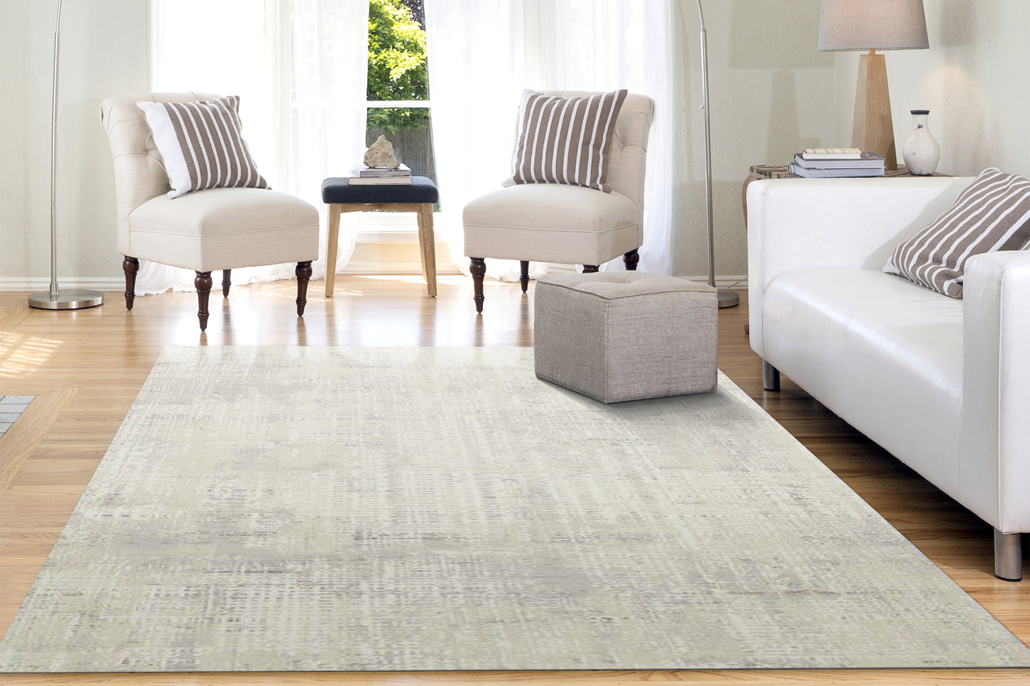 Quartz 27135-890 Beige/Grey Area Rug