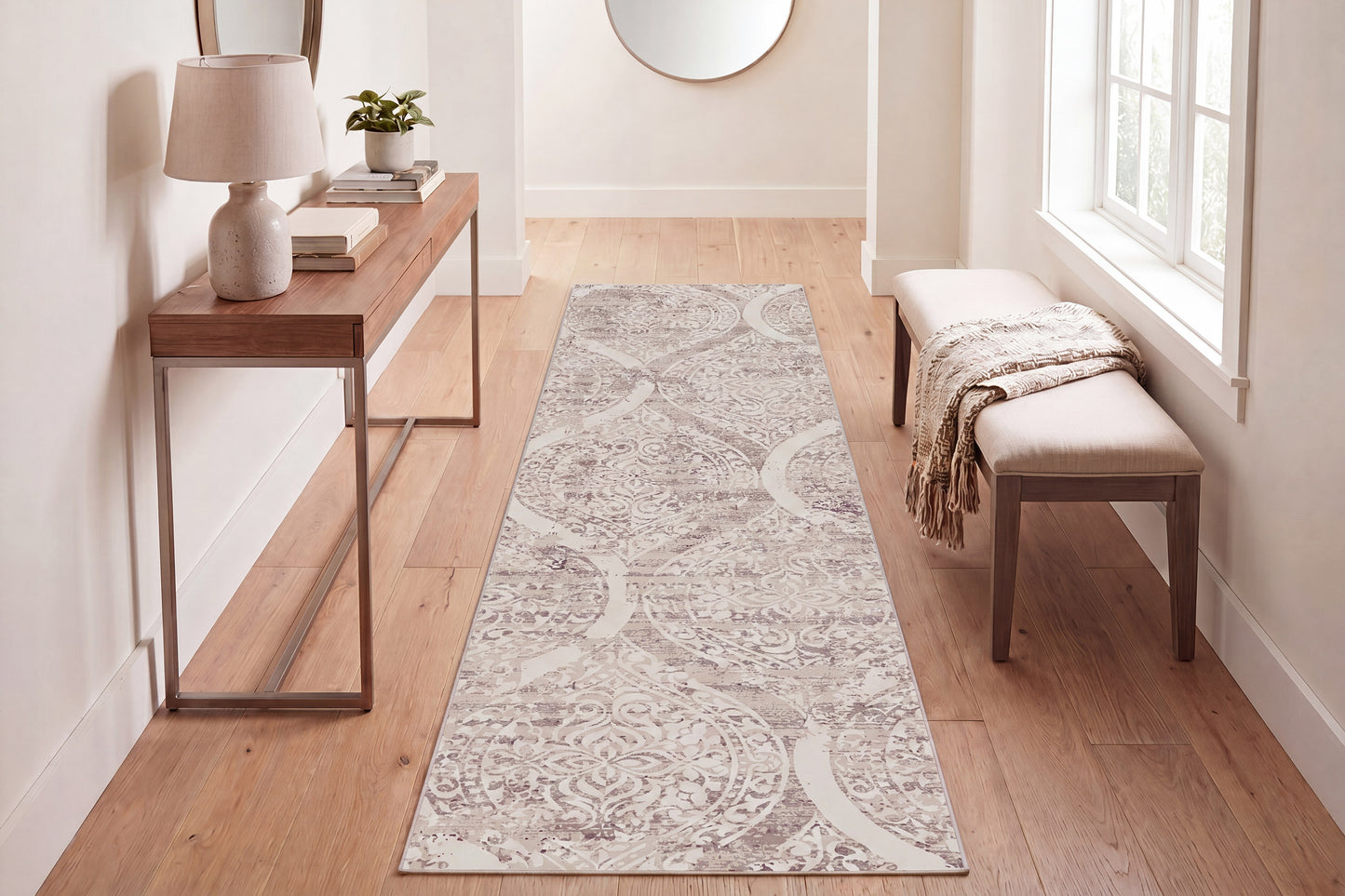 Quartz 26190-100 Ivory Area Rug
