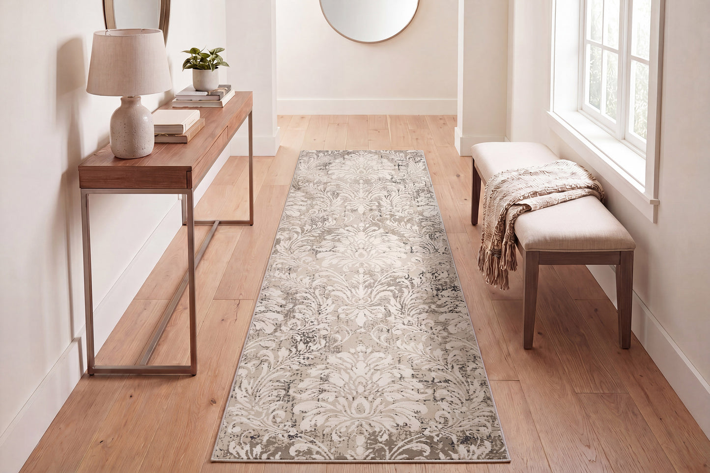Quartz 27020-110 Ivory/Beige Area Rug