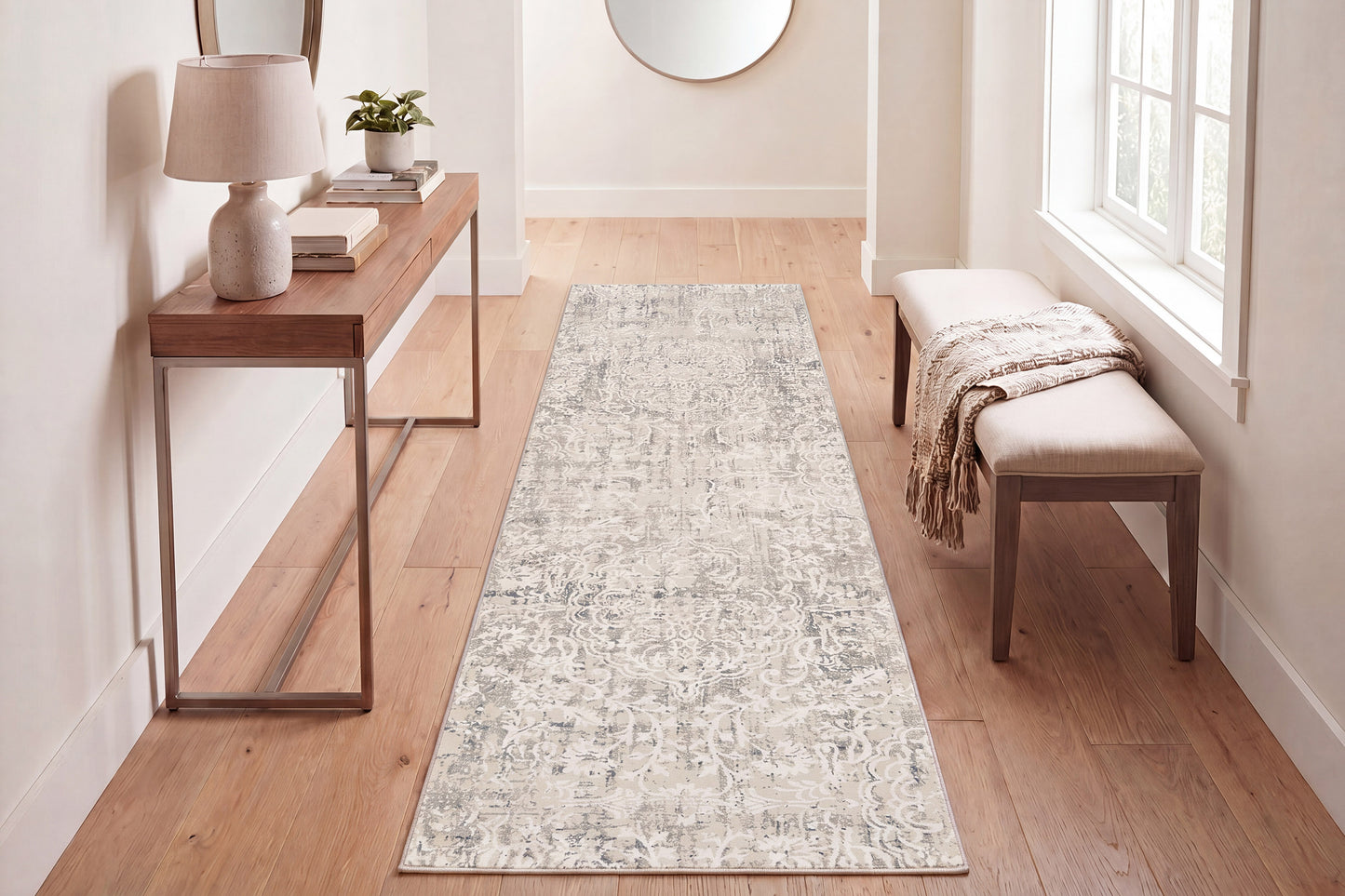 Quartz 27030-110 Ivory/Beige Area Rug