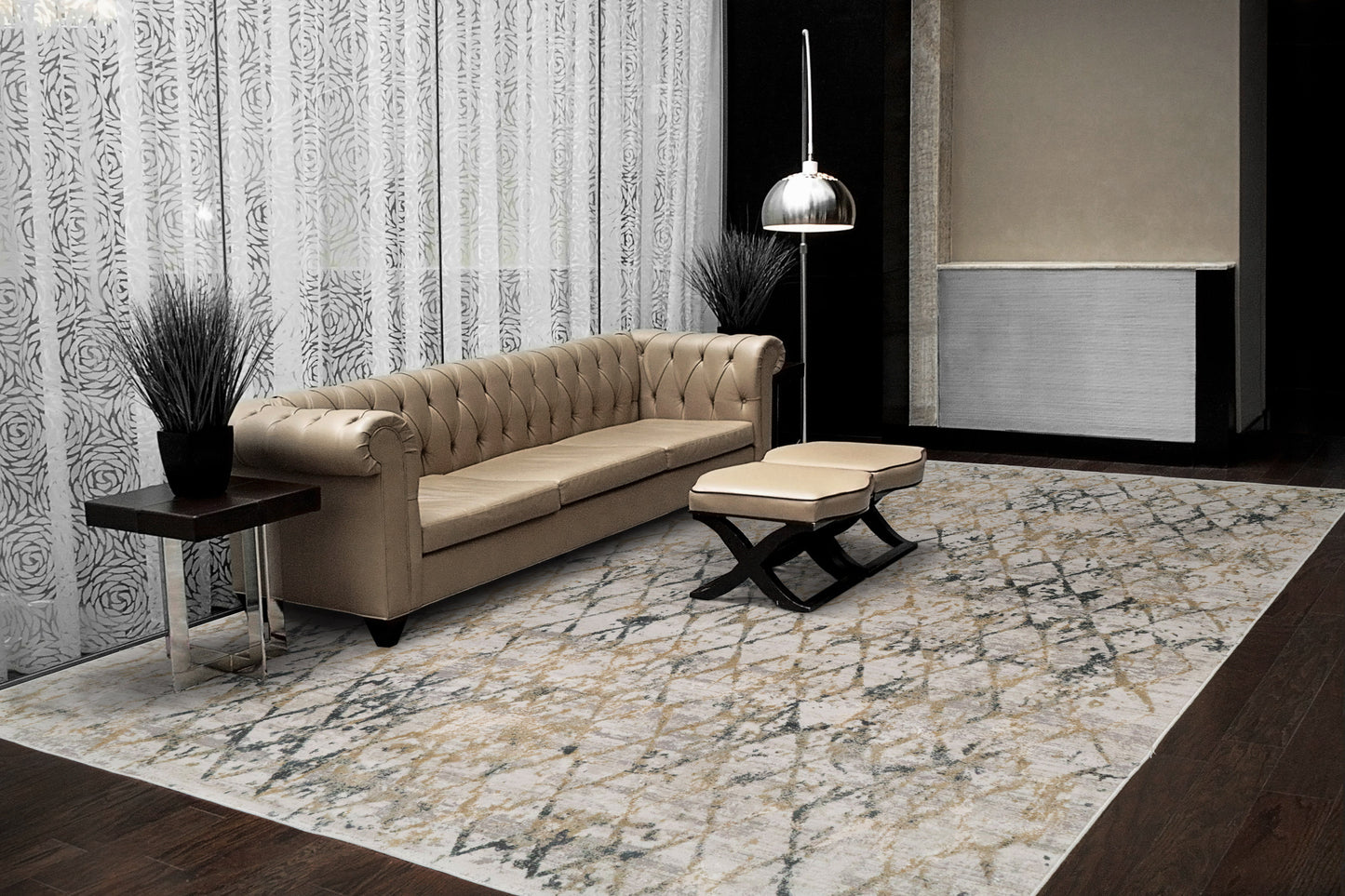 Quartz 27039-115 Light Beige/Grey Area Rug