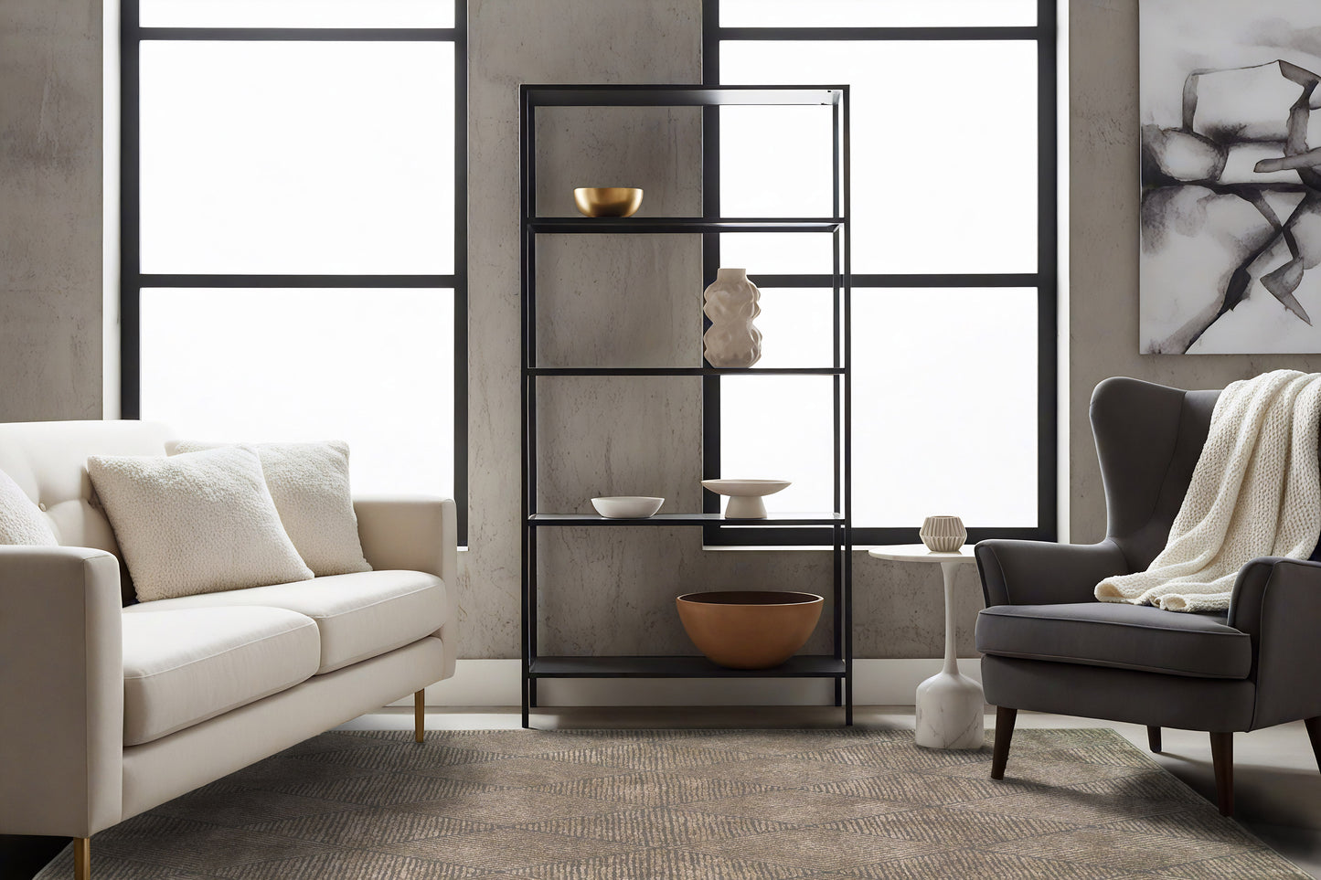 Quin 41006-7131 Dark Grey Area Rug