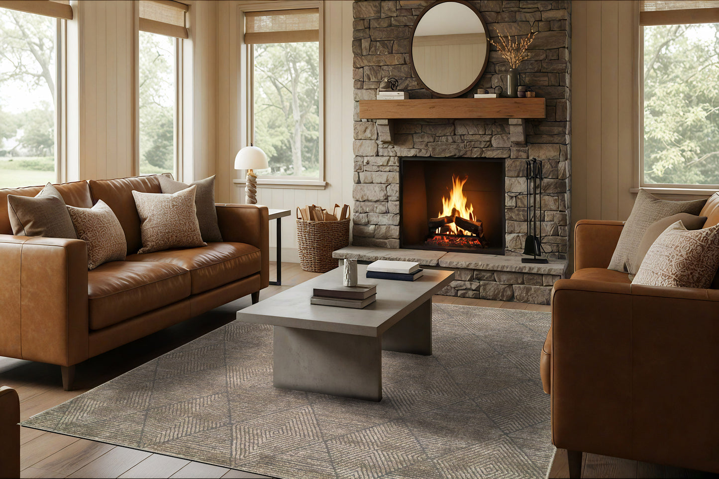 Quin 41006-7131 Dark Grey Area Rug
