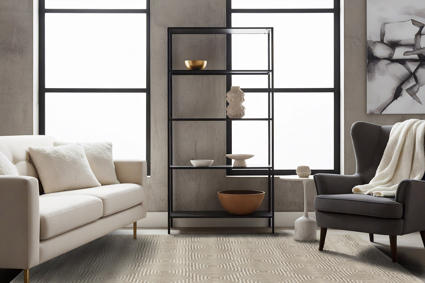 Quin 41009-7121 Grey Area Rug