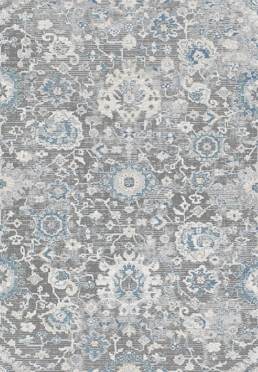 Riley 6034-905 Grey/Blue Area Rug