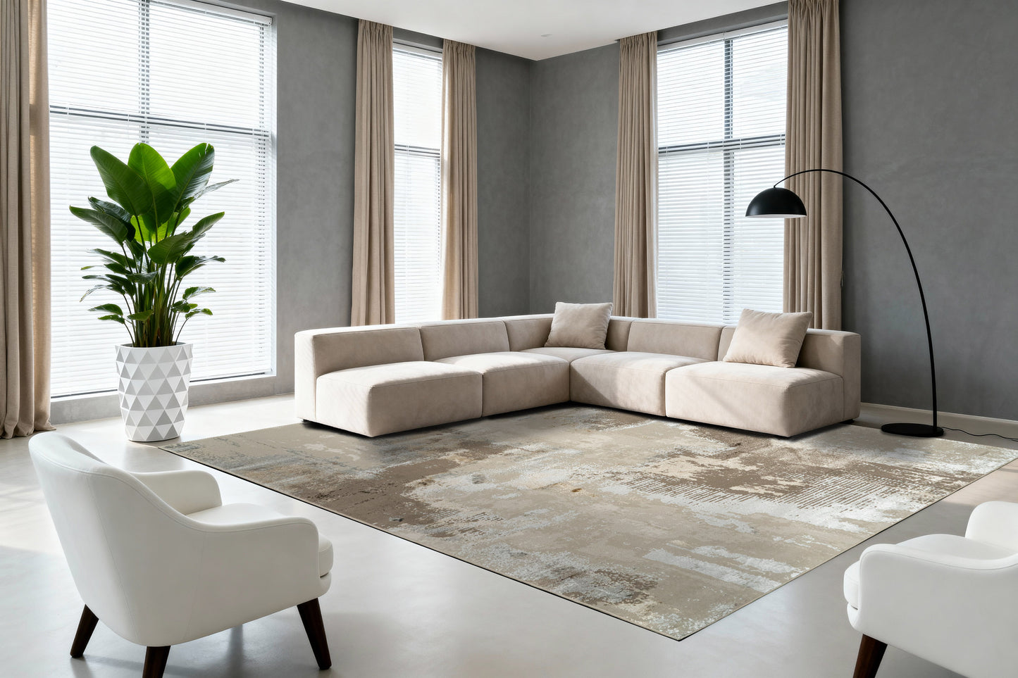 Safir 9273-899 Beige/Multi Area Rug
