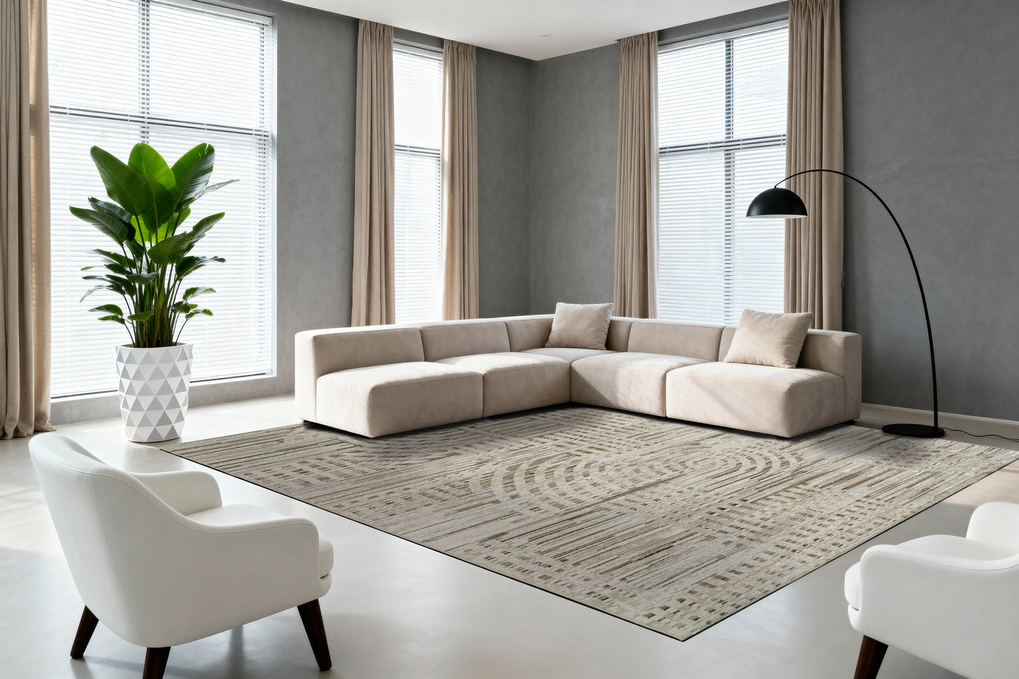 Safir 9280-810 Beige/Ivory Area Rug