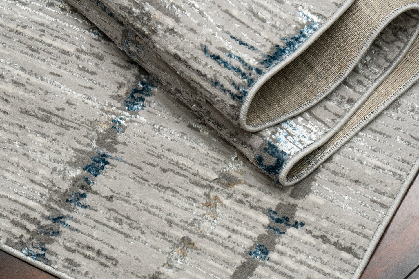 Safir 9288-815 Beige/Ivory/Blue Area Rug