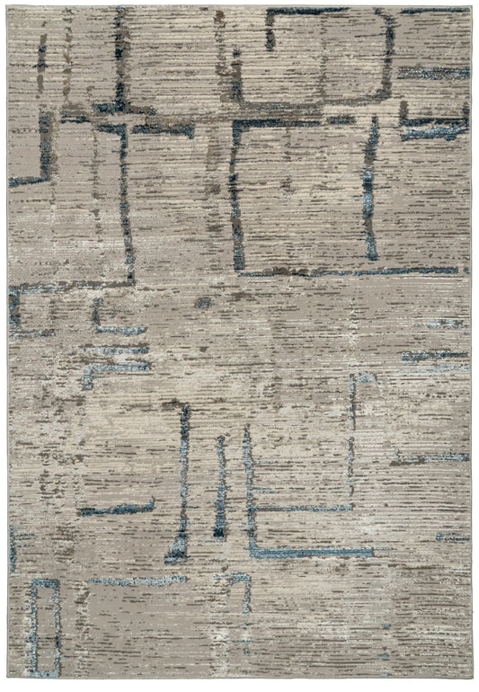 Safir 9288-815 Beige/Ivory/Blue Area Rug