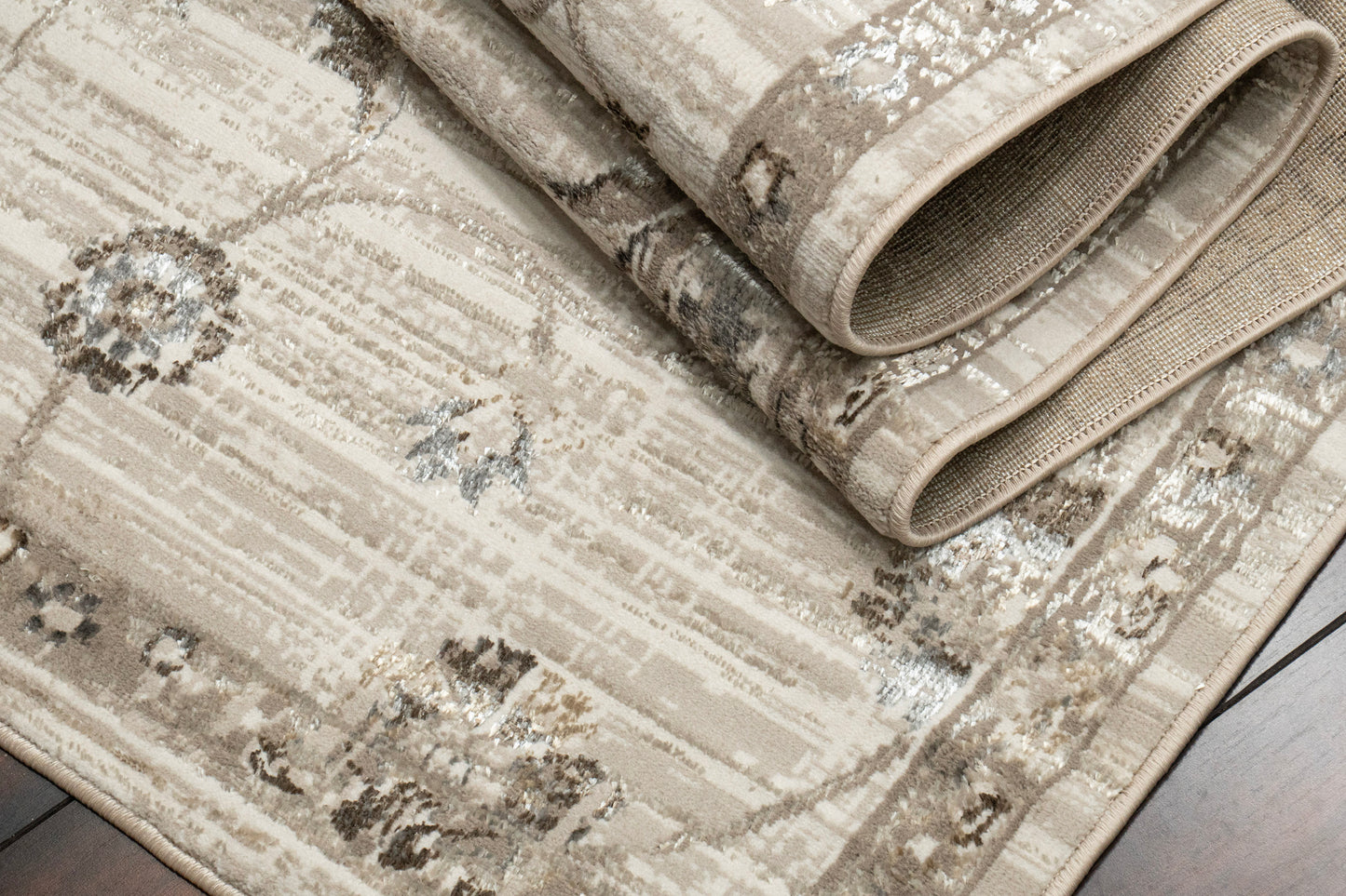 Safir 9272-890 Beige/Grey Area Rug