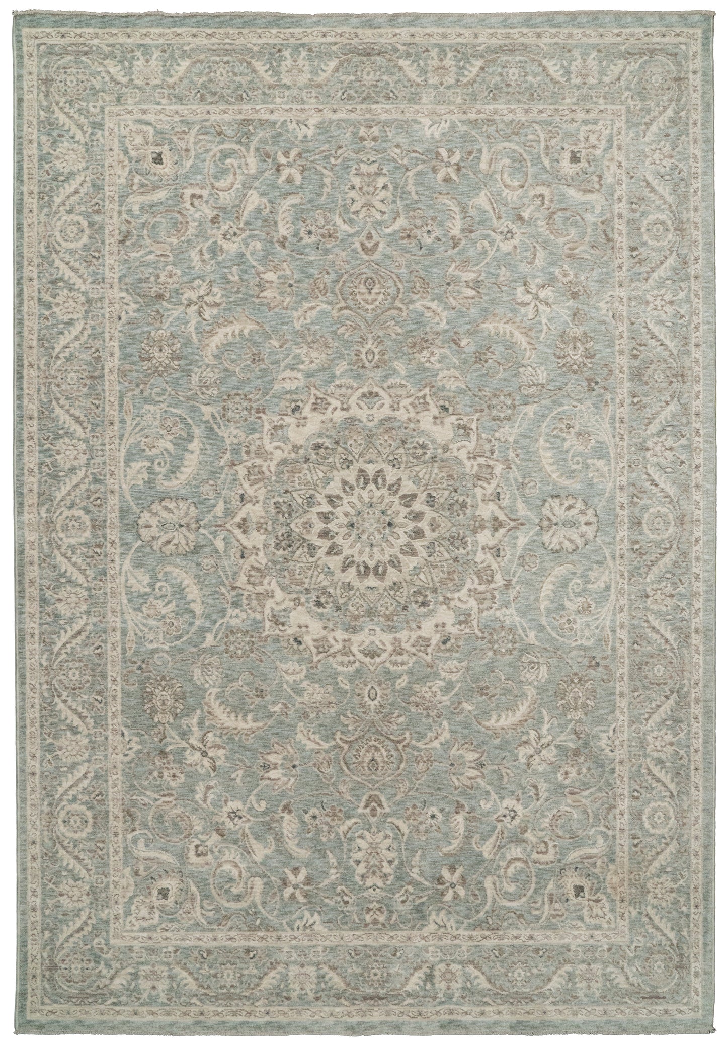 Santana 10260-580 Blue/Beige Area Rug