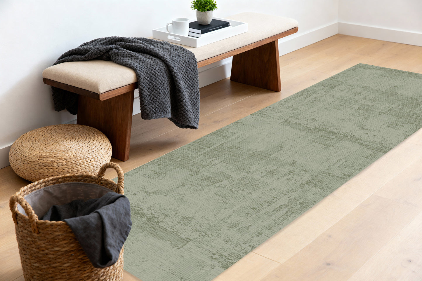 Sequence 18503-400 Green Area Rug