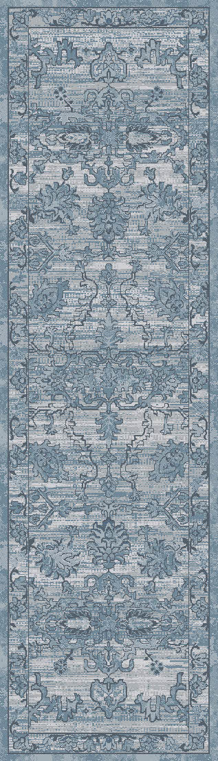 Sequence 18510-500 Blue Area Rug