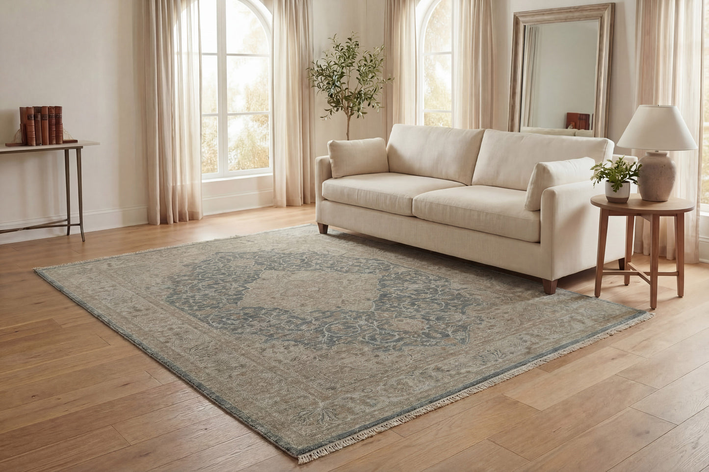 Solace 17920-850 Beige/Blue Area Rug