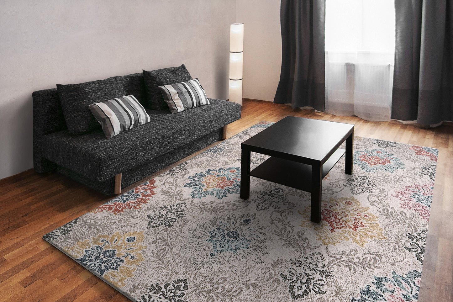 Soma 6198-199 Ivory/Grey/Multi Area Rug