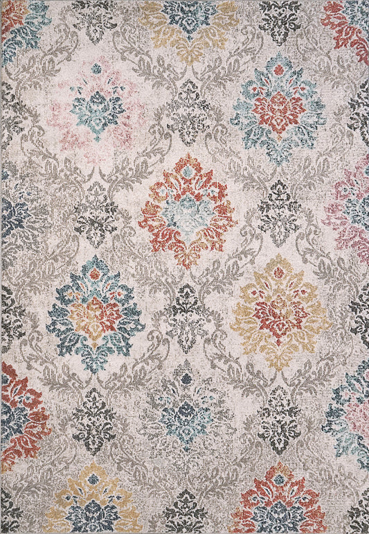 Soma 6198-199 Ivory/Grey/Multi Area Rug