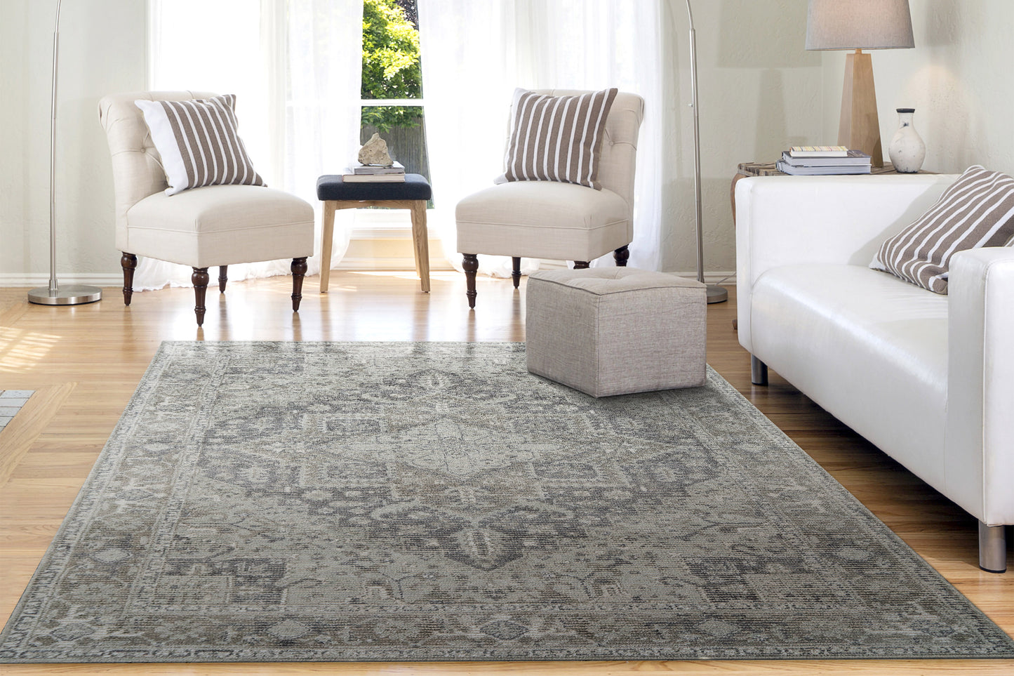 Stefano 15706-889 Beige/Taupe/Grey Area Rug