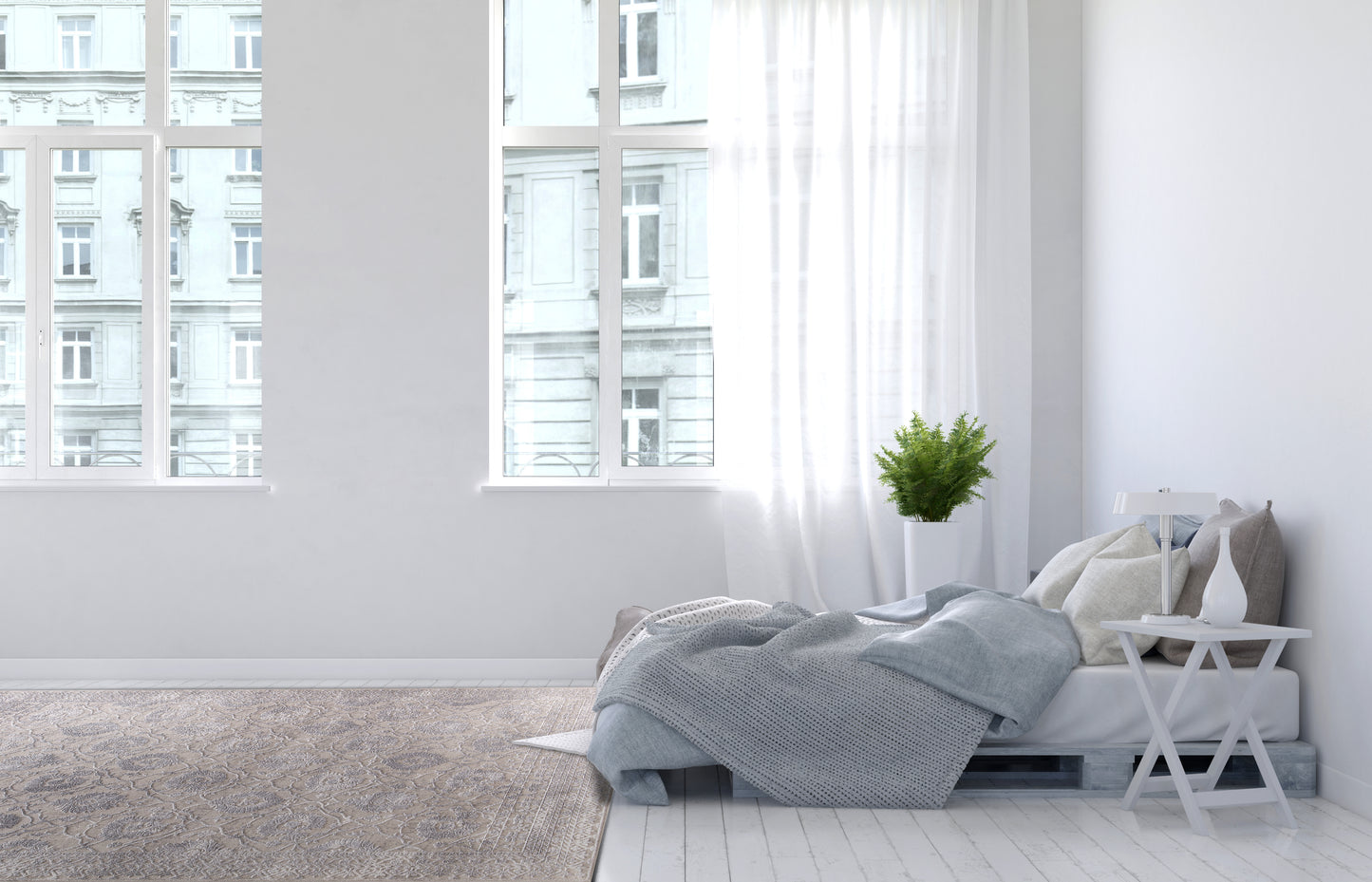 Torino 3327-190 Grey/Silver Area Rug