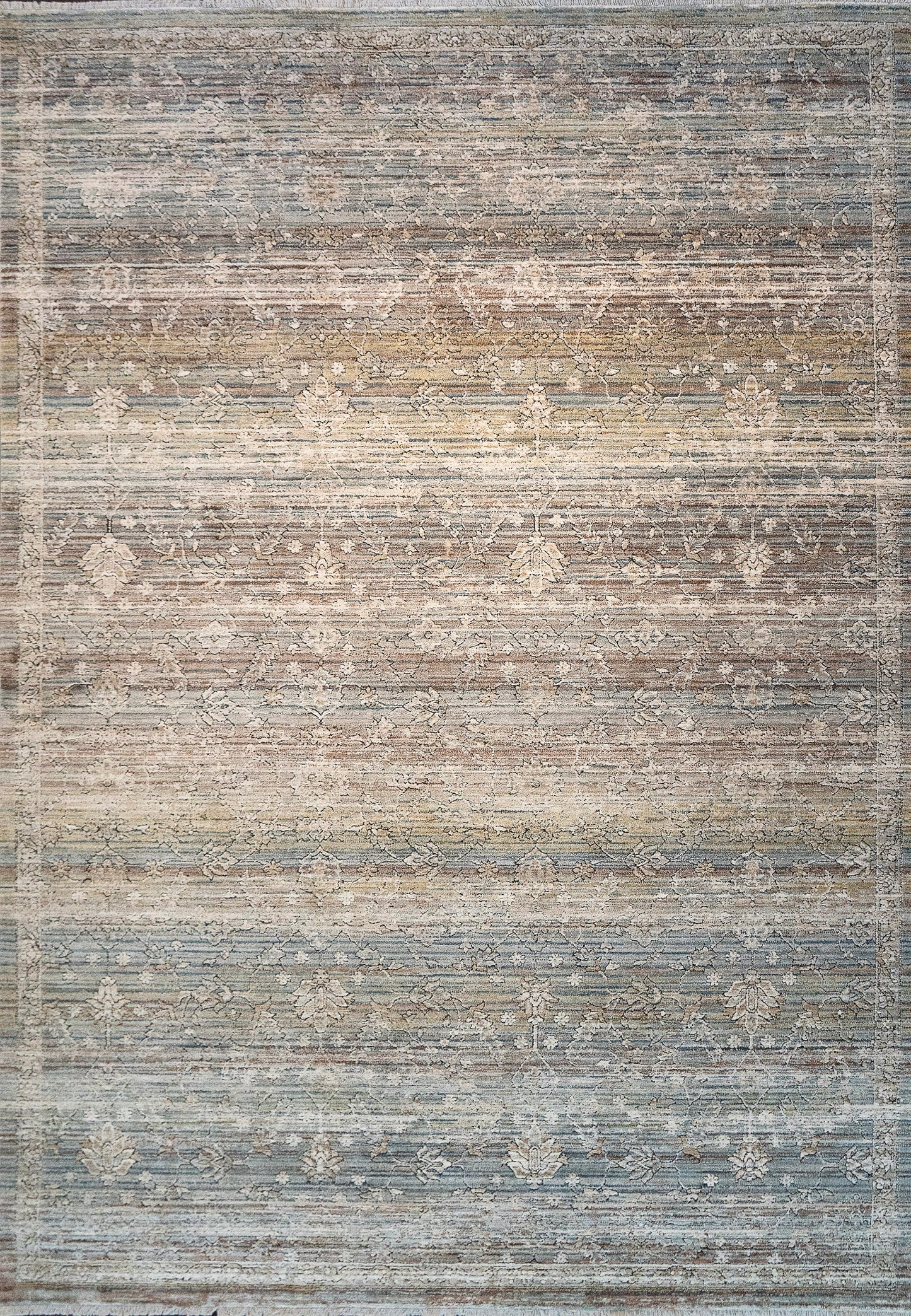 Trevi 13254-815 Beige/Cream/Blue Area Rug