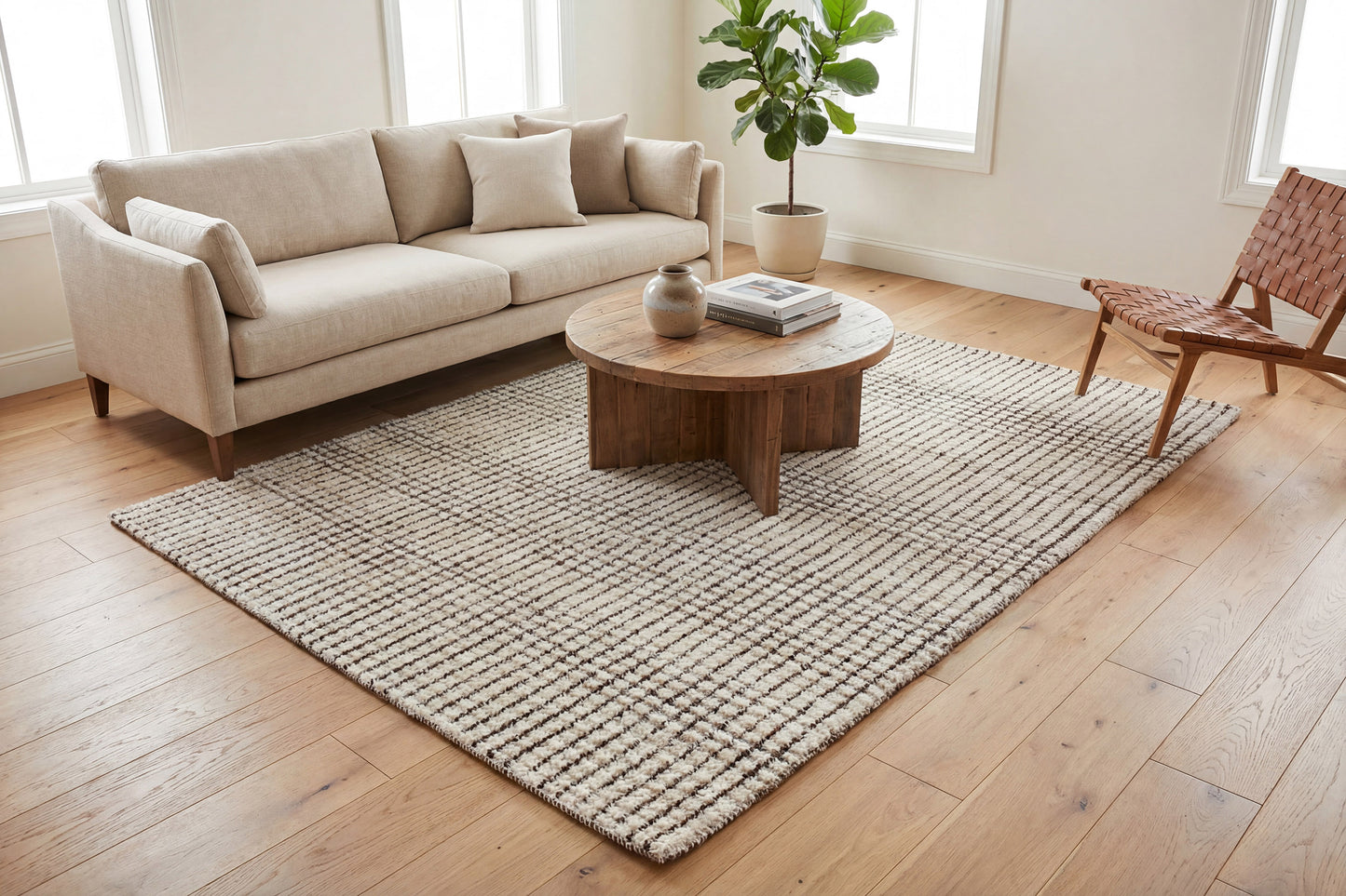 Trono 5481-180 Ivory/Natural Area Rug