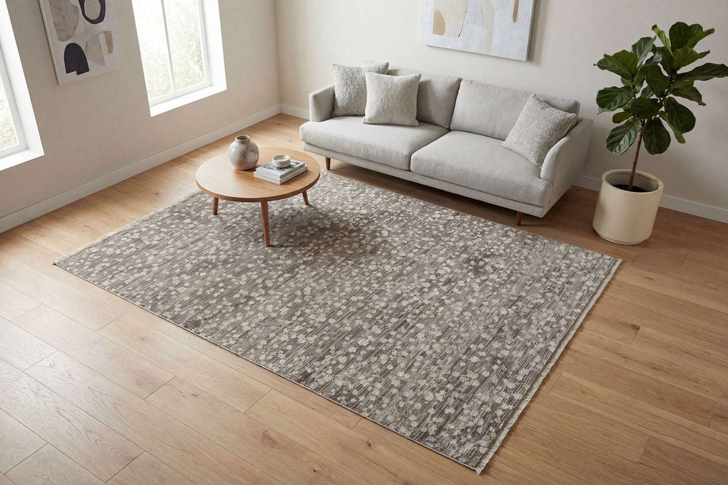 Valeria 10522-891 Brown/Grey/Ivory Area Rug