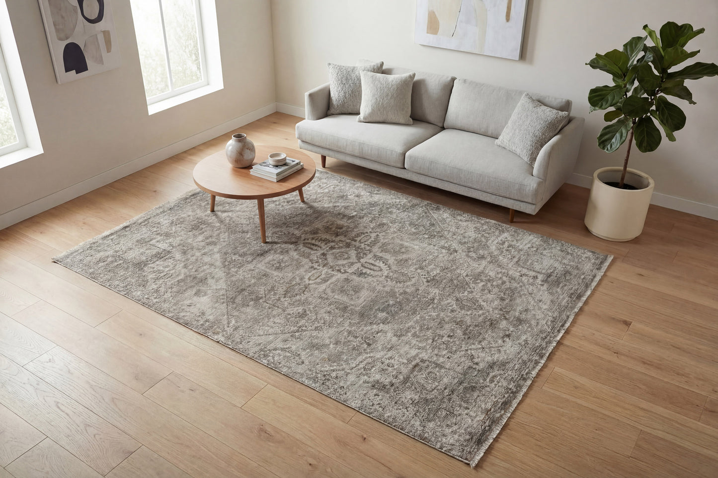 Valeria 10524-189 Ivory/Beige/Multi Area Rug