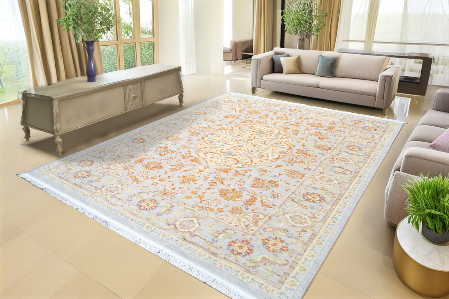 Wade 18600-989 Grey/Brown/Multi Area Rug