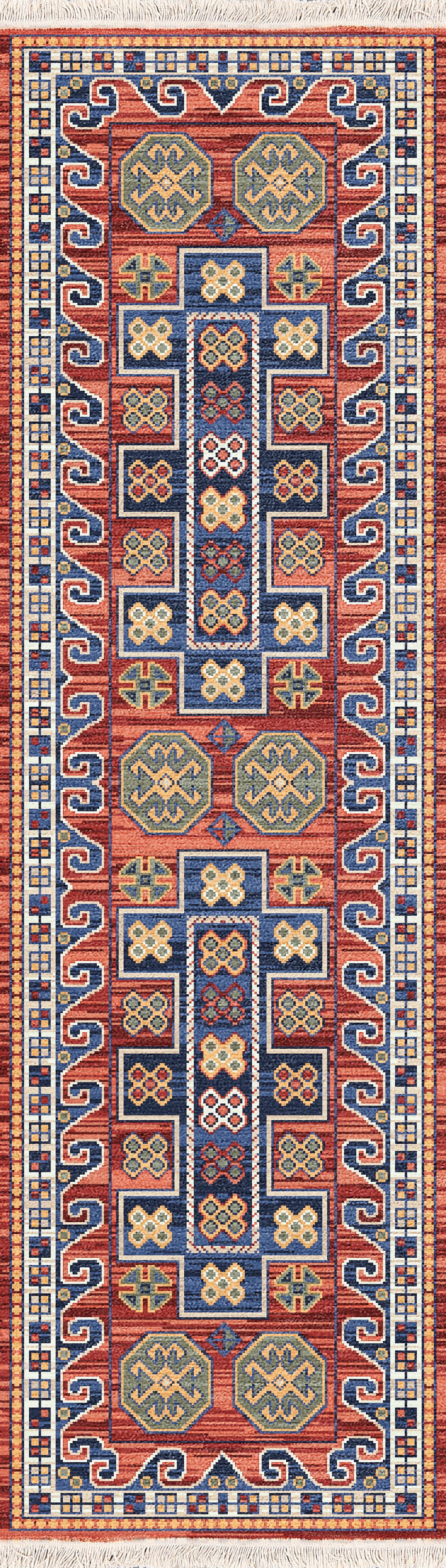 Wade 18604-399 Red/Multi Area Rug