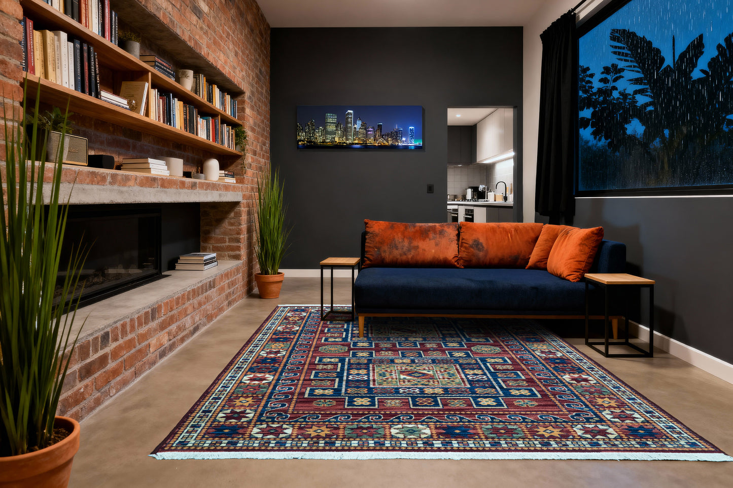 Wade 18604-399 Red/Multi Area Rug