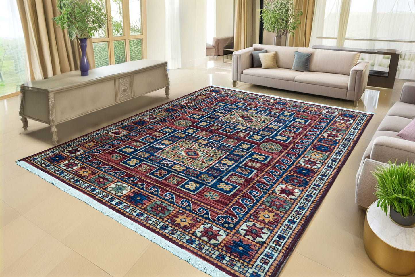 Wade 18604-399 Red/Multi Area Rug