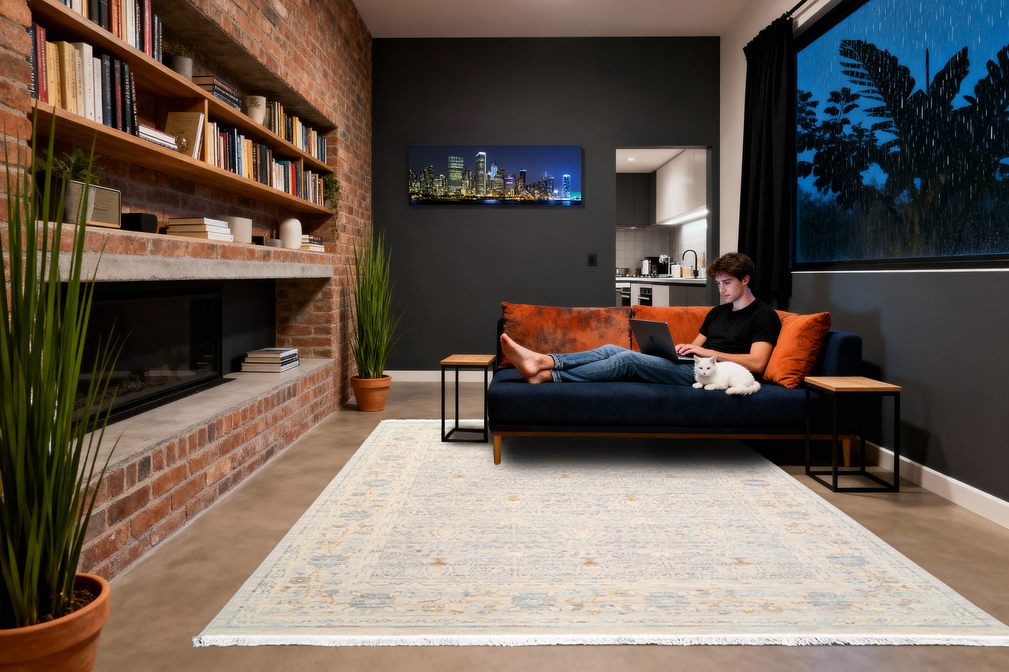 Wade 18605-899 Beige/Grey/Multi Area Rug