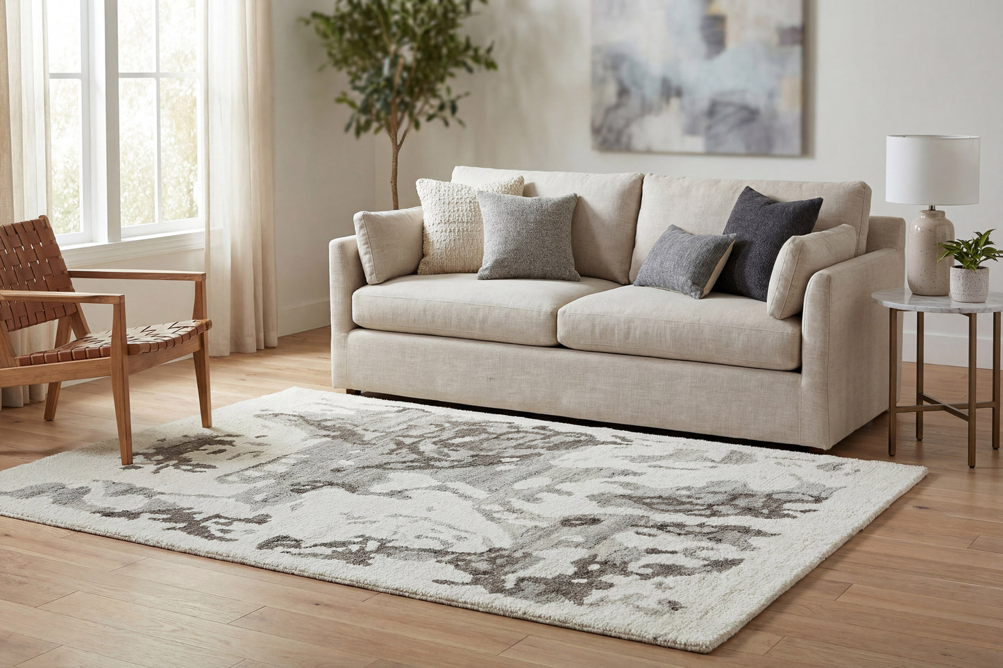 Wave 10901-180 Ivory/Taupe Area Rug