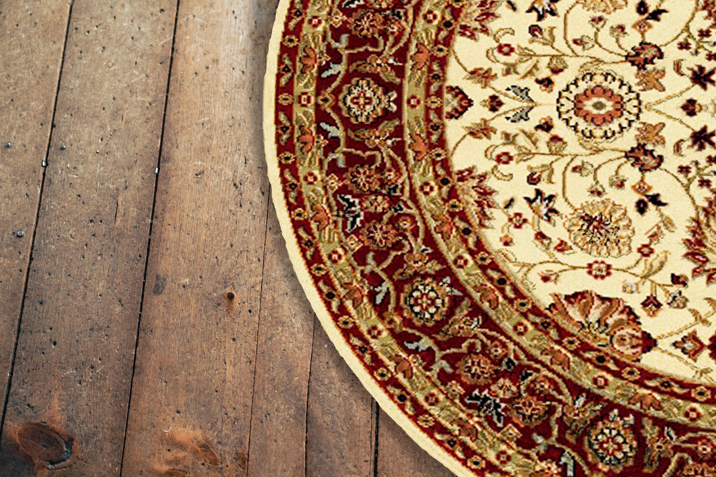 Yazd 2803-130 Cream/Red Area Rug