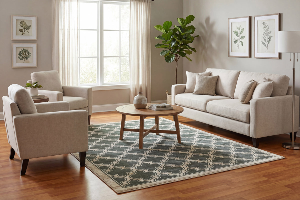 Yazd 2816-510 Blue/Ivory Area Rug