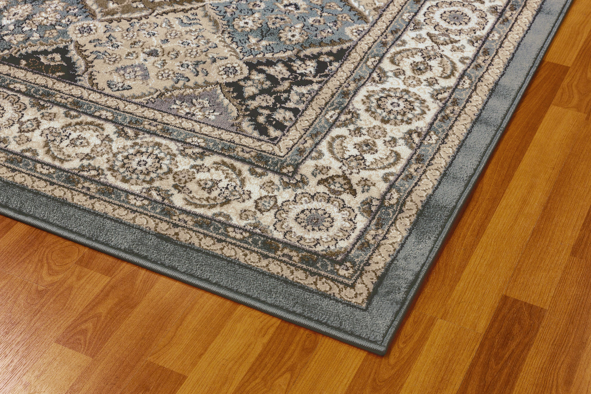 Yazd 8471-510 Blue/Ivory Area Rug
