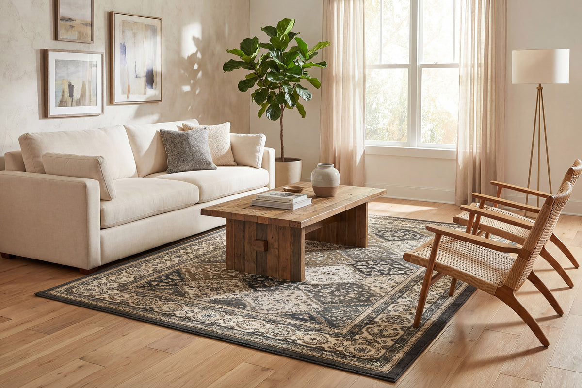 Yazd 8471-910 Grey/Ivory Area Rug