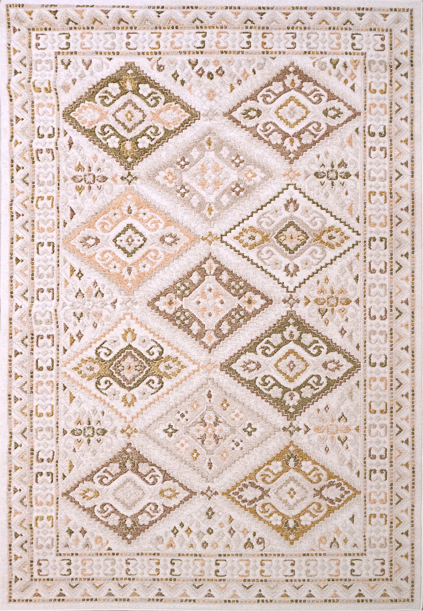 Zahara 4409-899 Beige/Multi Area Rug