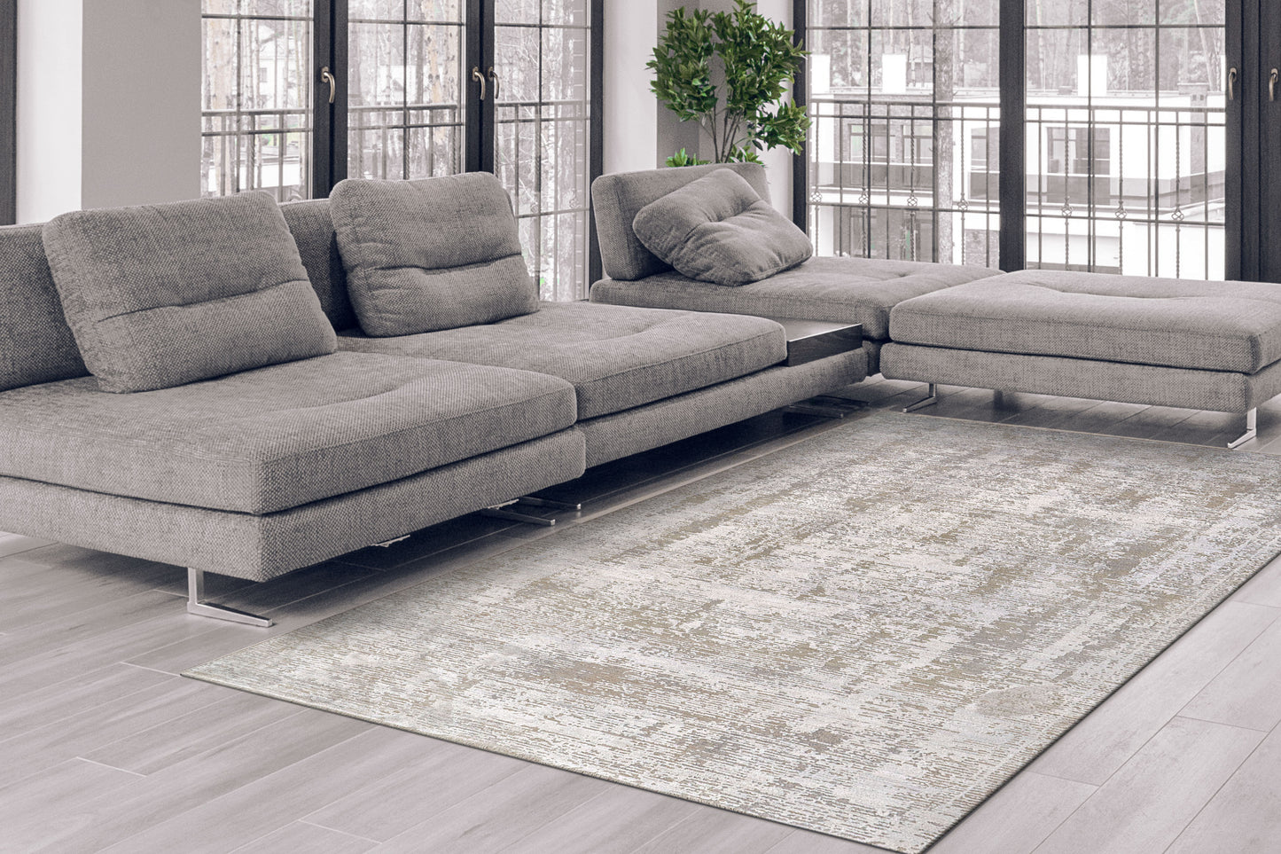 Mesa 9742-180 Cream/Beige Area Rug